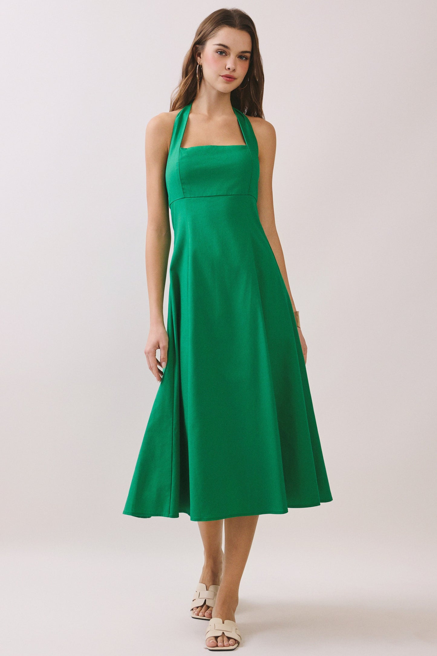 2534 Halter Midi Dress