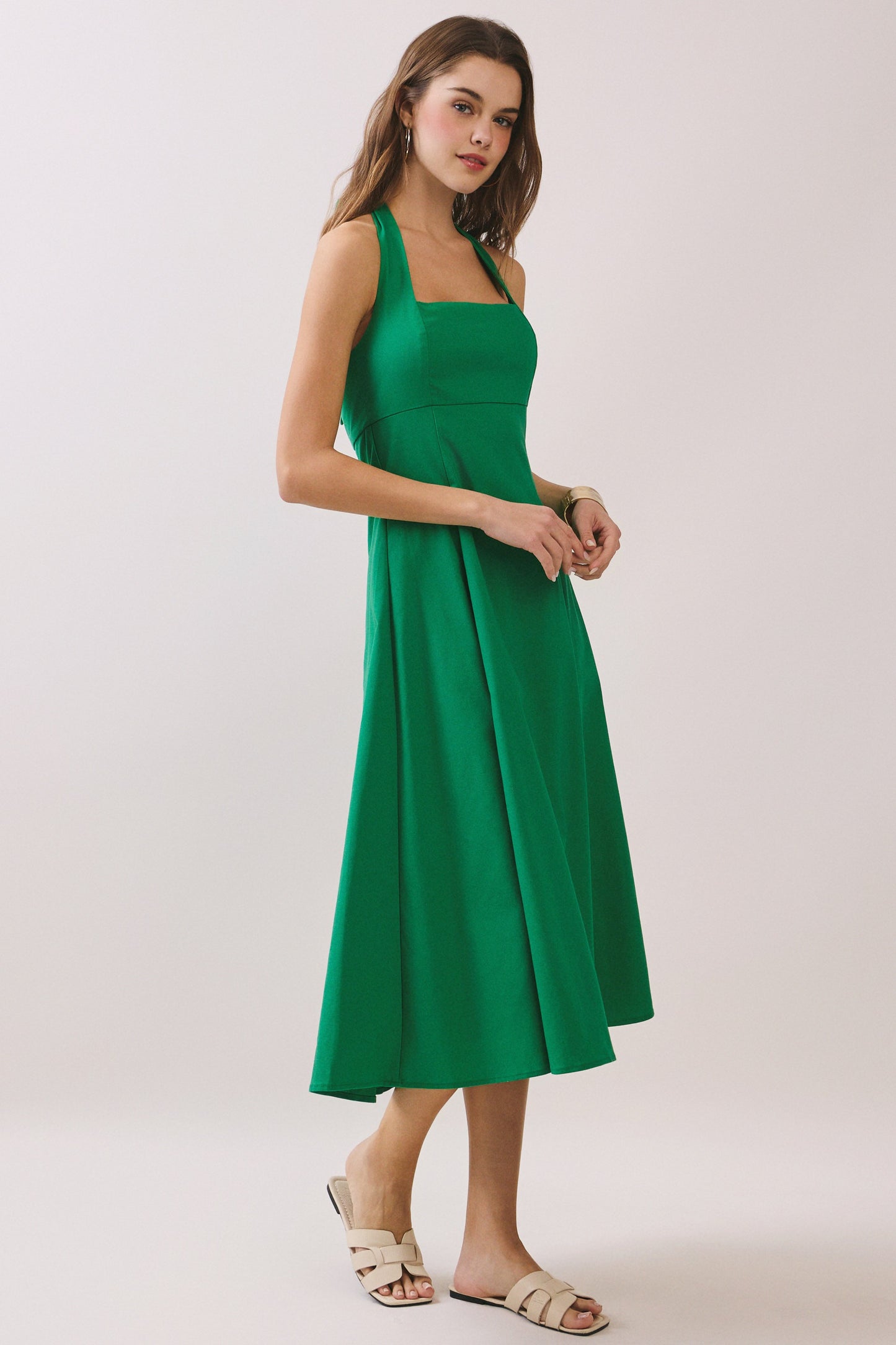 2534 Halter Midi Dress