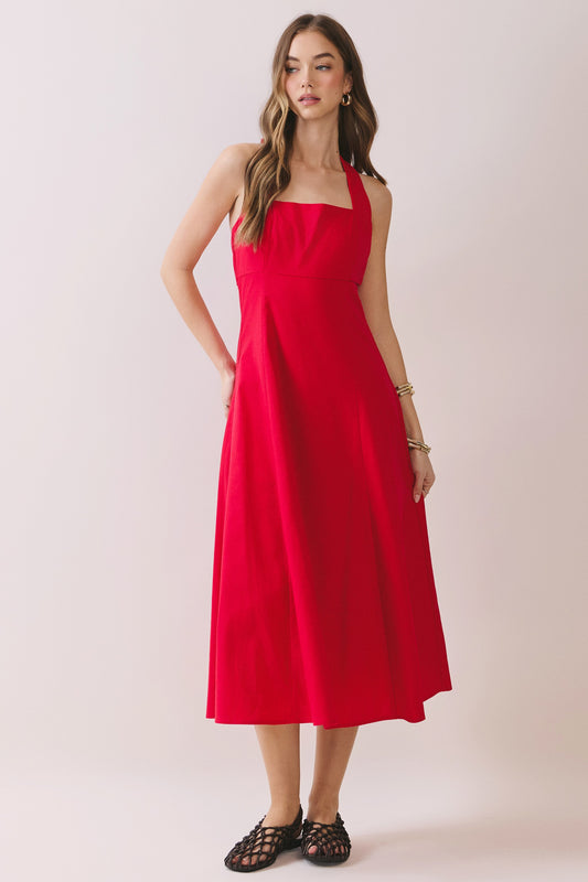 2534 Halter Midi Dress
