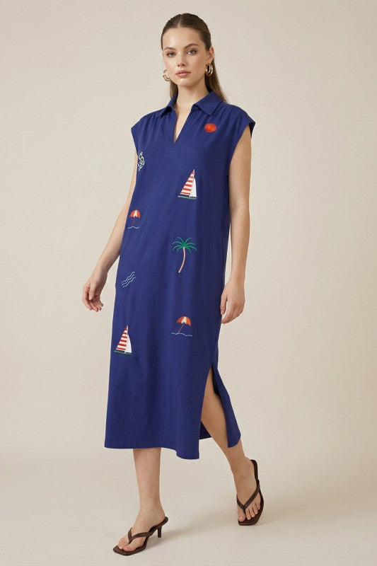 2257 Sailor Midi Dress
