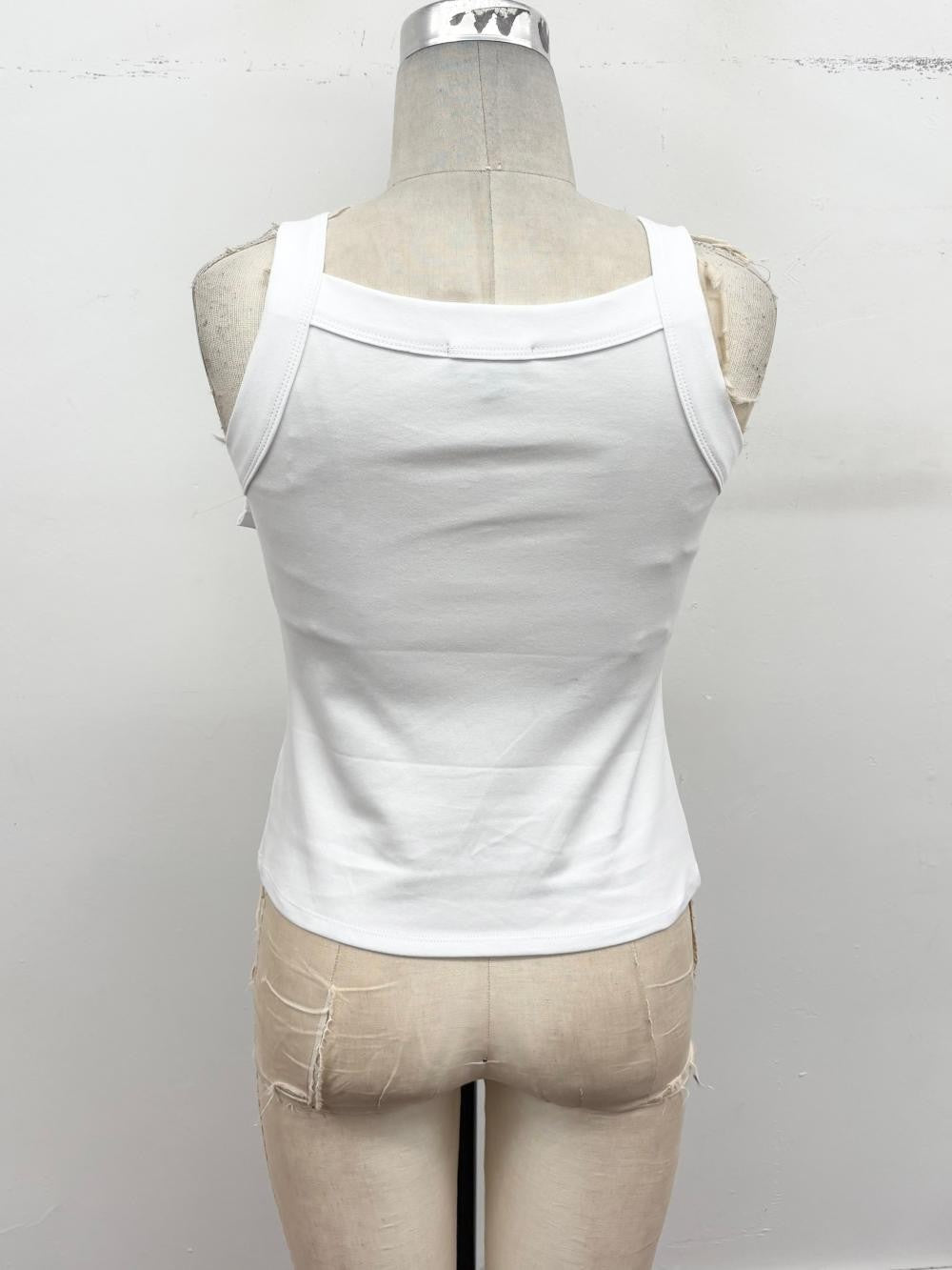 2398 Ring Belt Strap Tank Top