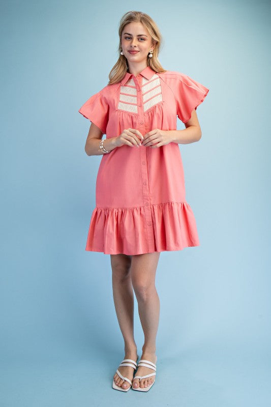 2329 Coral Pink Dress