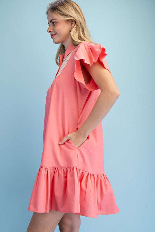 2329 Coral Pink Dress