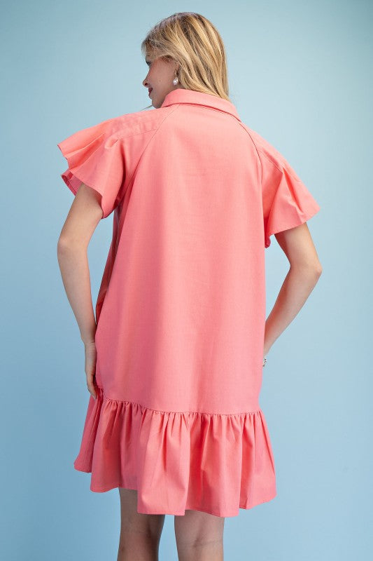 2329 Coral Pink Dress