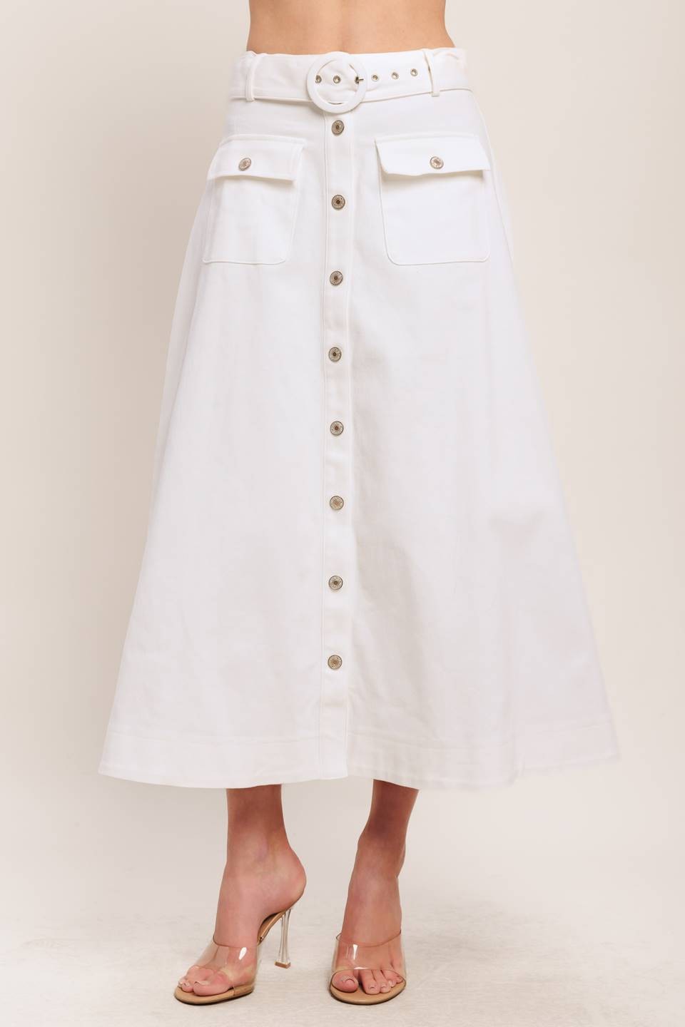 2310 Button Down Crop Top