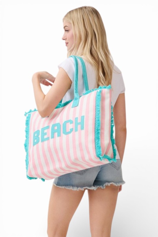 2169 Striped Beach Bags
