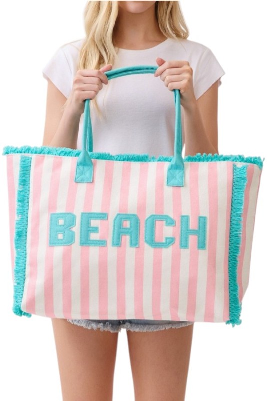 2169 Striped Beach Bags