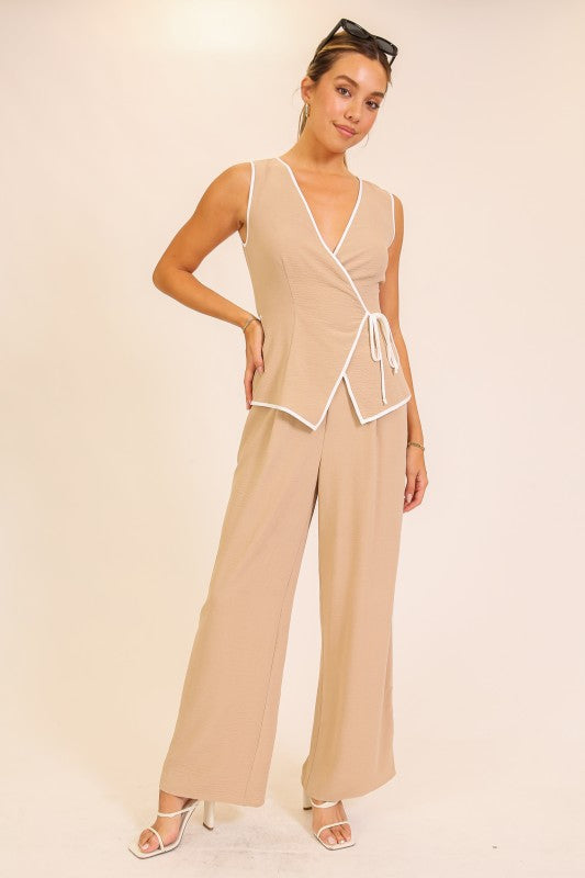 2170 Pant Set With Trim