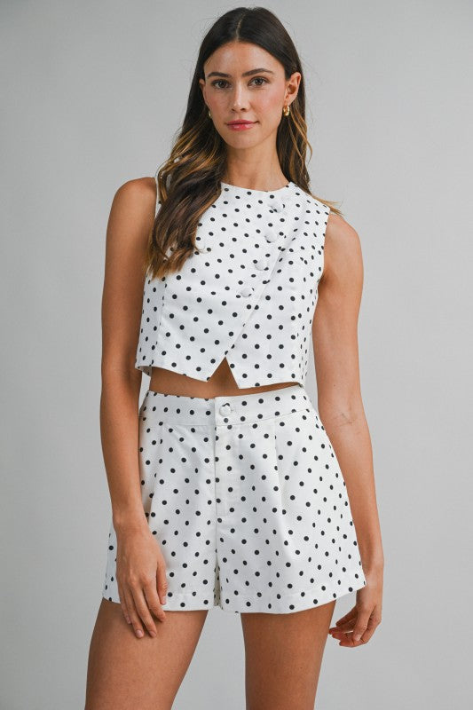 2185 Polka Dots Short Set