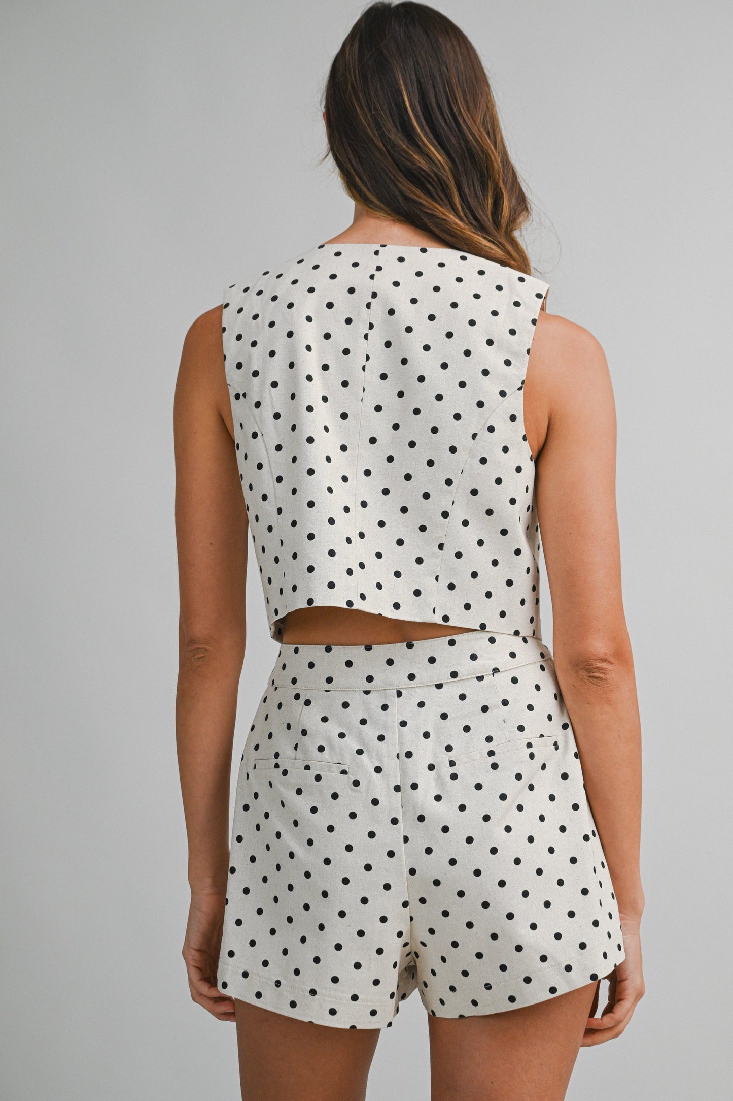 2387 Polka Dots Short Set