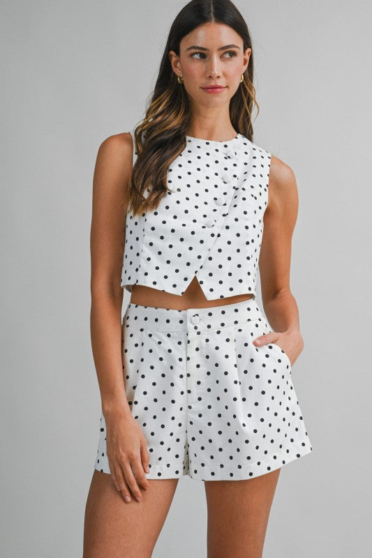 2185 Polka Dots Short Set