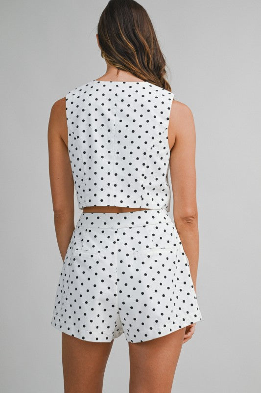 2185 Polka Dots Short Set