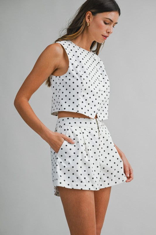 2185 Polka Dots Short Set