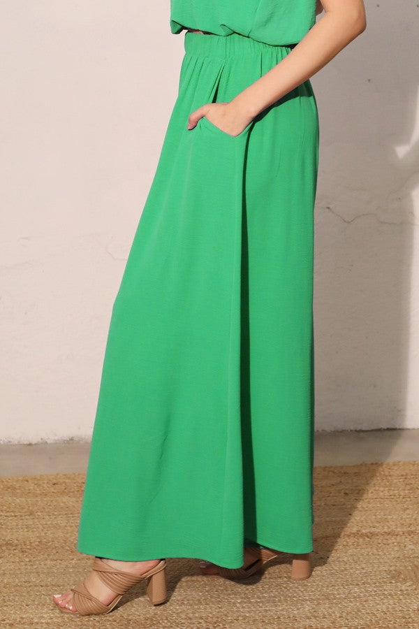 2527 Green Pant Set
