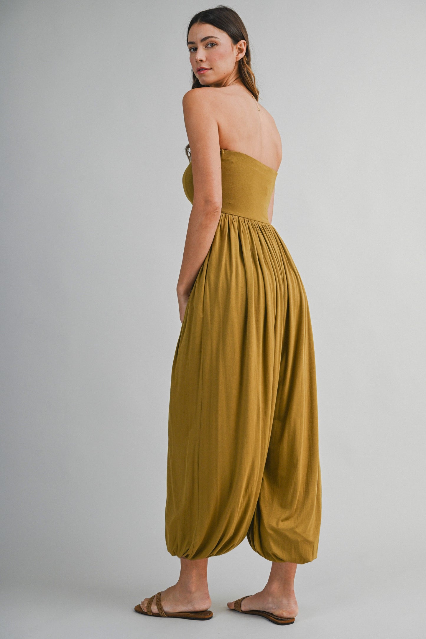 2386 Strapless Harlem Pant Jumpsuit