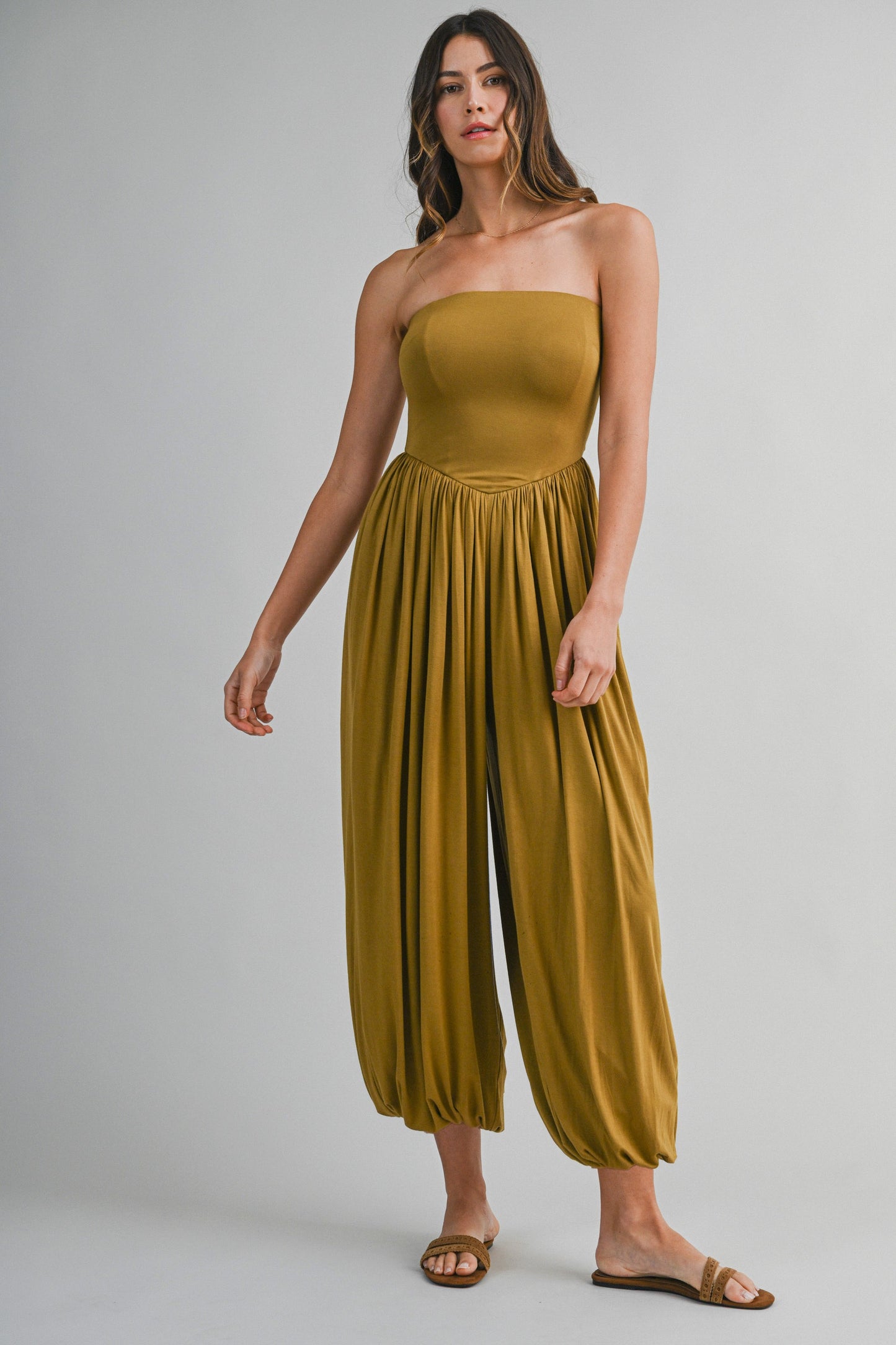 2386 Strapless Harlem Pant Jumpsuit