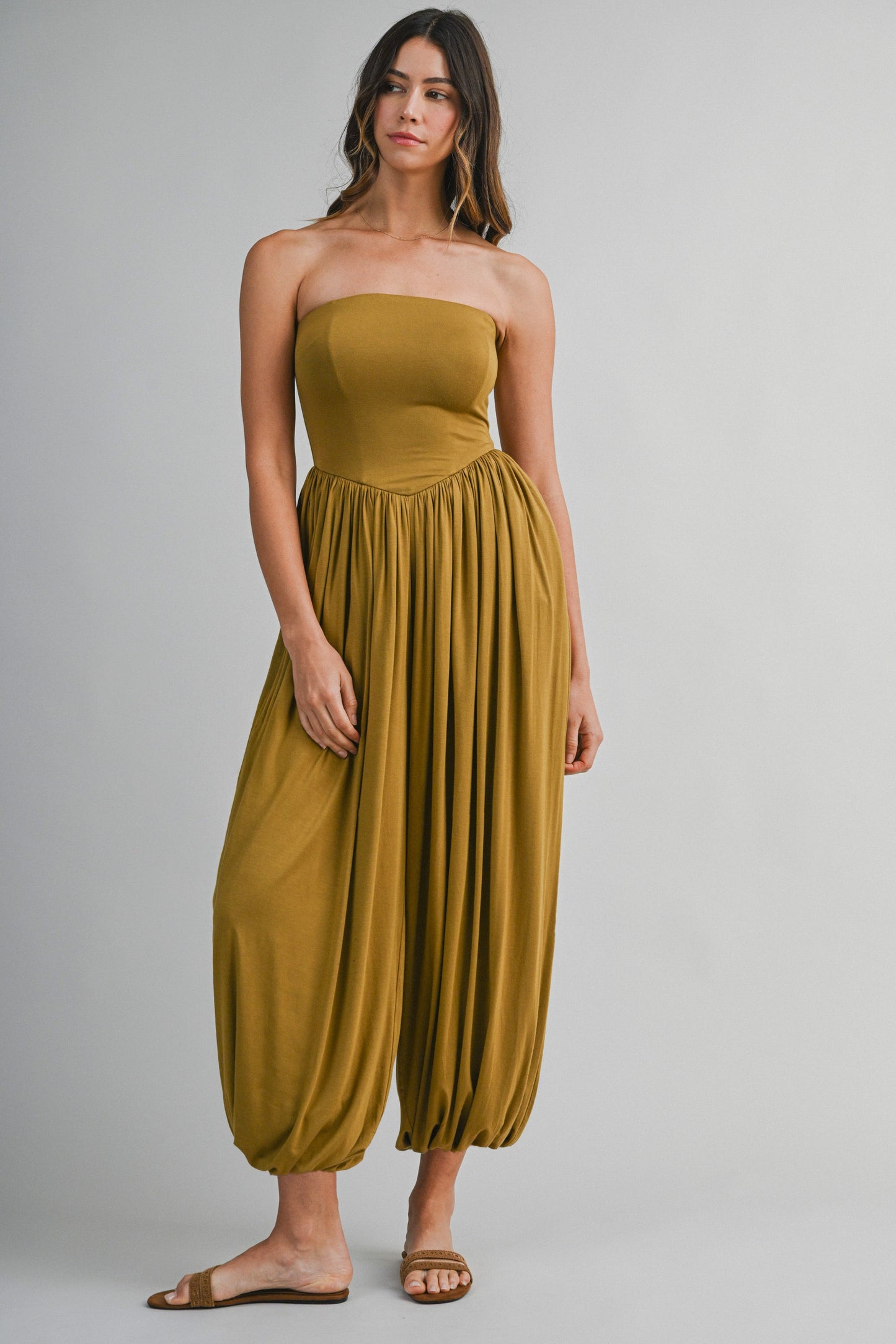 2386 Strapless Harlem Pant Jumpsuit