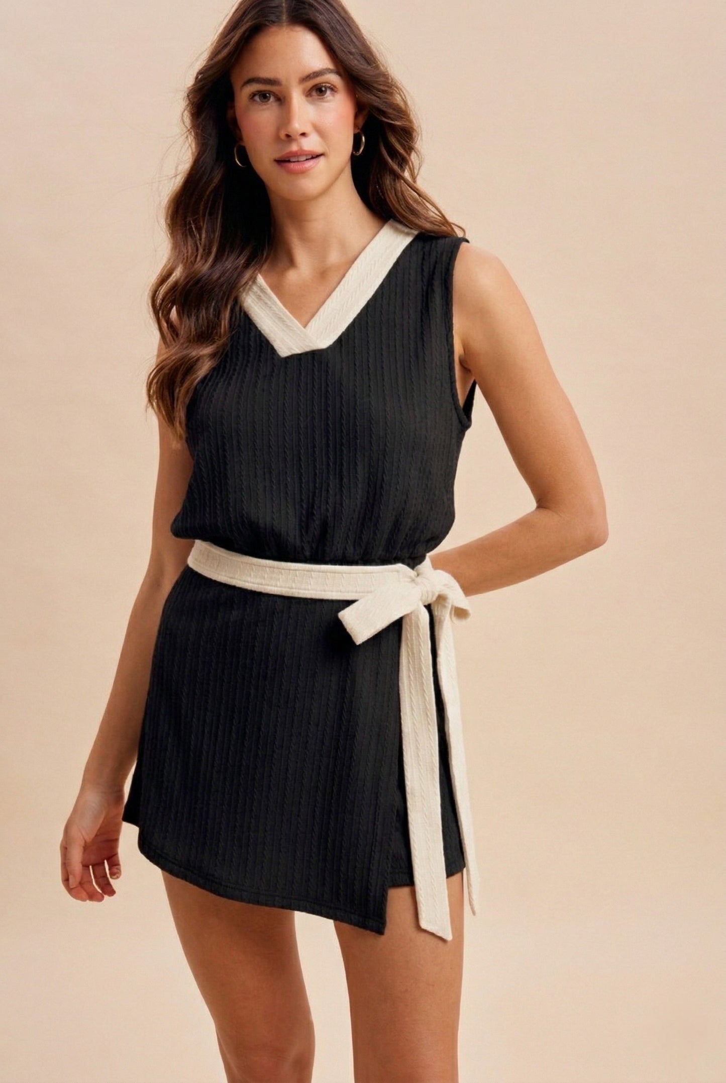 2441 2 Tones Romper