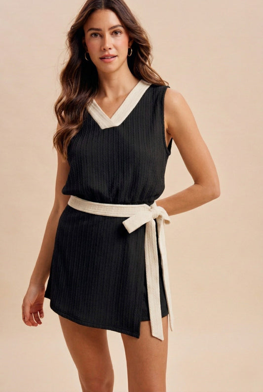 2441 2 Tones Romper