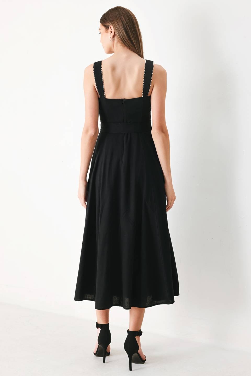 2306 Button Down Midi Dress
