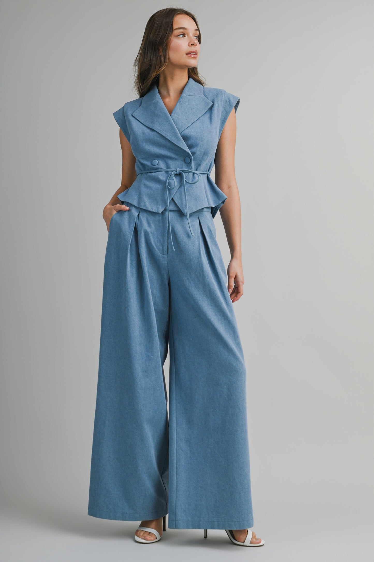 2374 Blue Vest Set