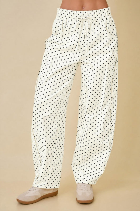 2648 Polka Dots Barrel Pants