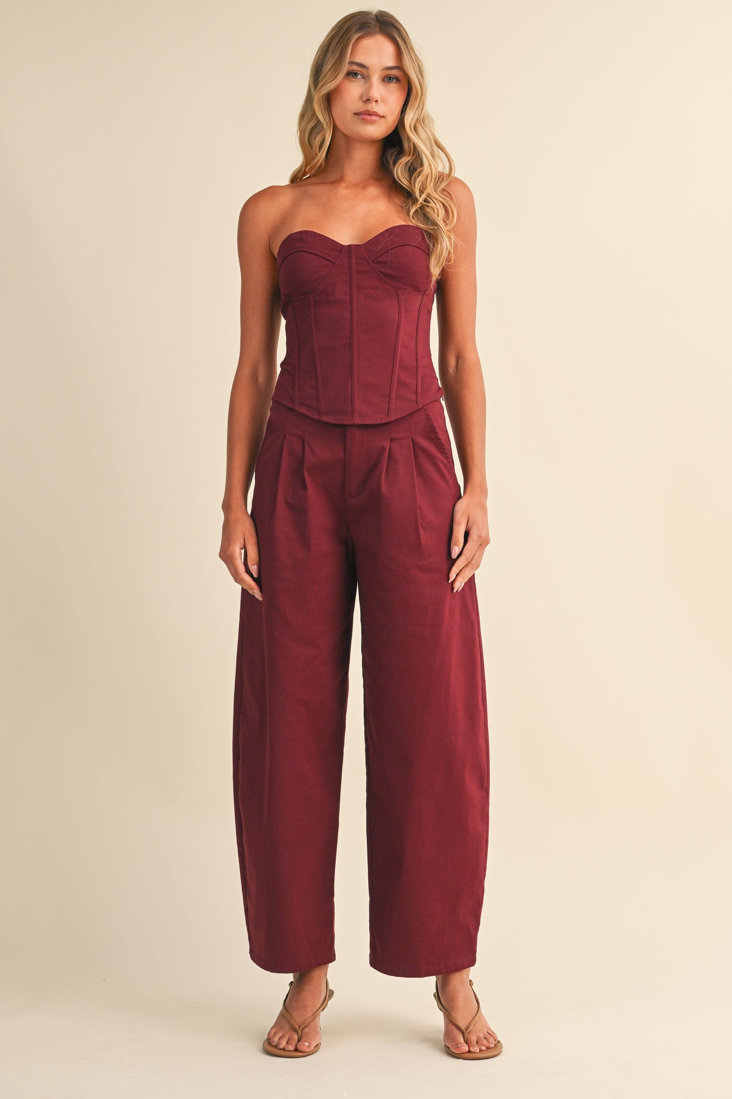 2640 Corset And Barrel Pant Set