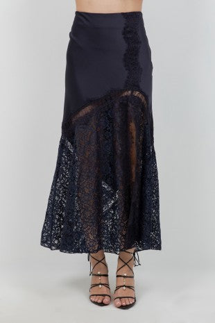 2416 Black Lace Skirt