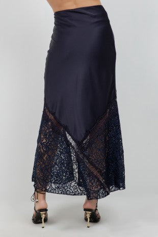 2416 Black Lace Skirt