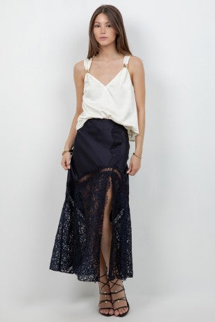 2416 Black Lace Skirt