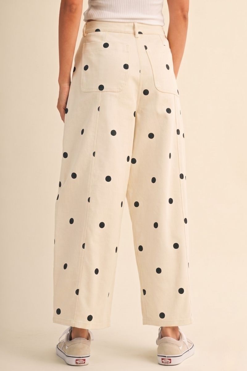 2507 Polka Dot Barrel Pant