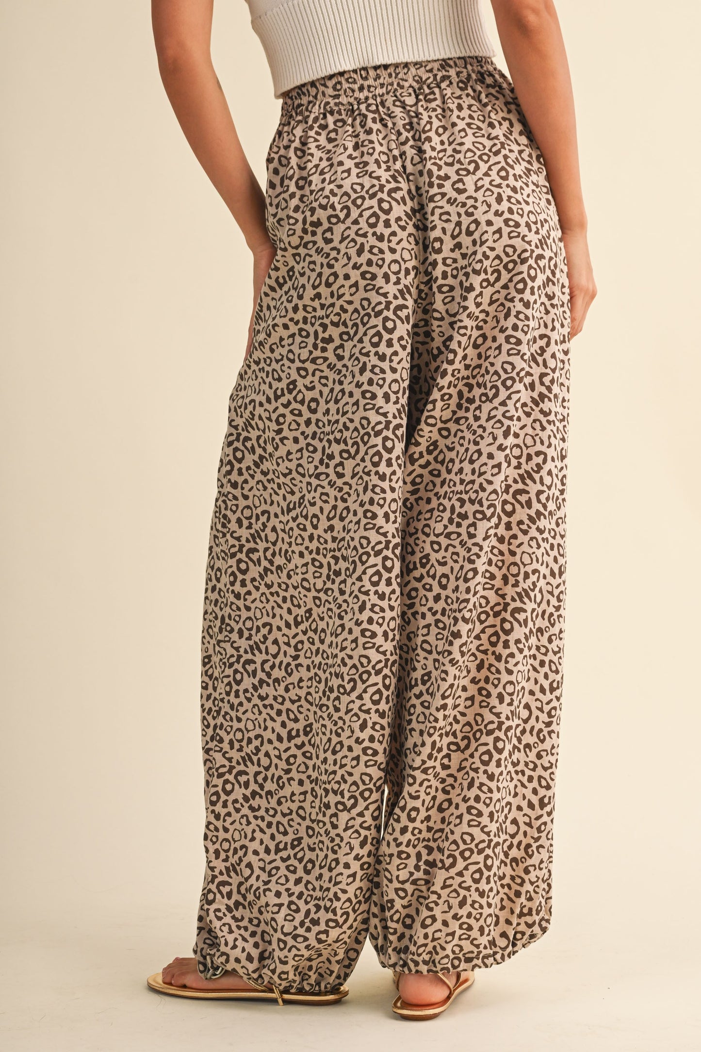 2638 Leopard Alladin Pant
