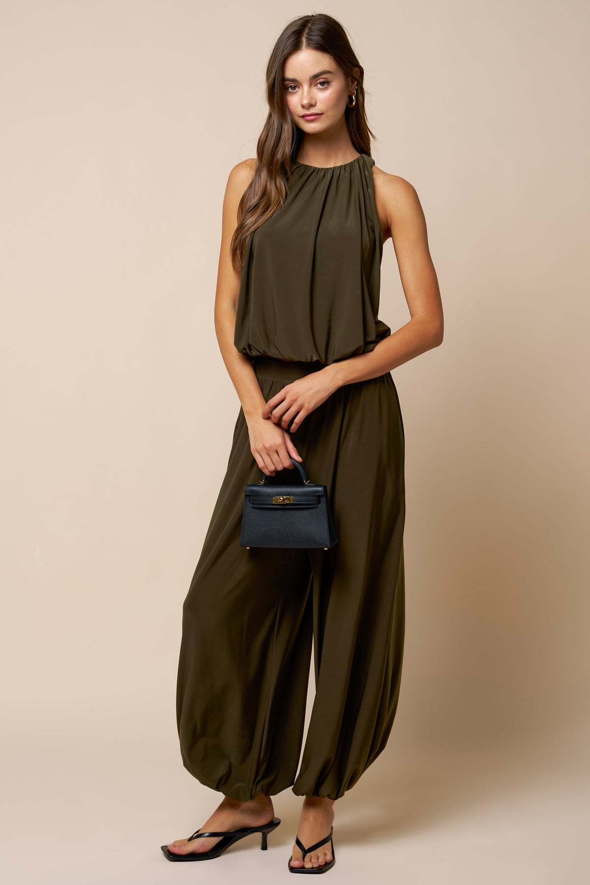 2643 Halter Top & Bubble Pant