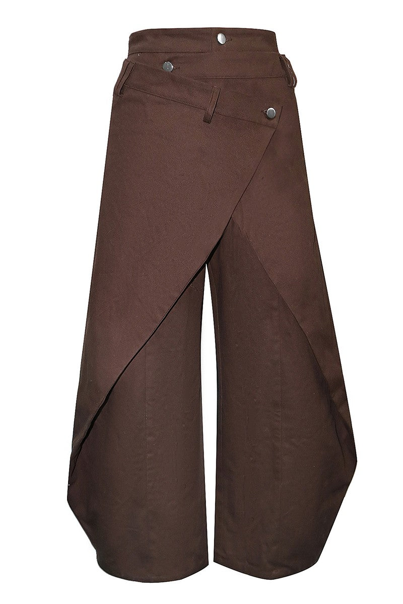 2669 Assymetrical Denim Skirt Pant