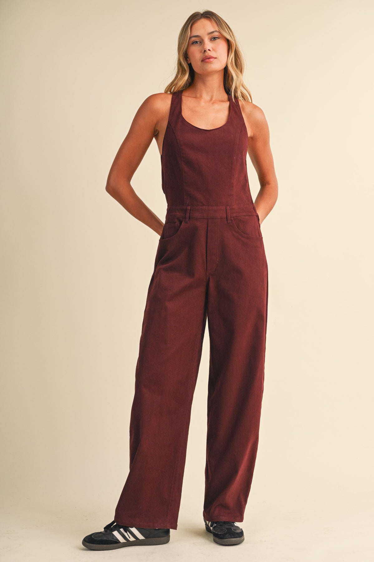 2762 Stretch Barrel Jumpsuit