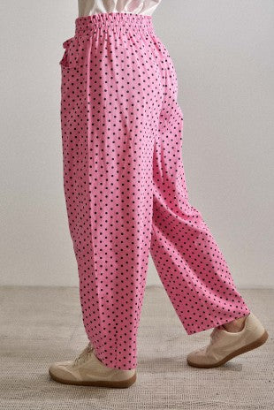 2569 Mini Polka Dots Barrel Pant