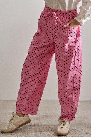 2569 Mini Polka Dots Barrel Pant