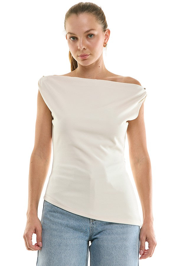2579 Off Shoulder Tank Top