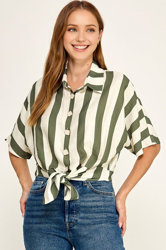 2545 Striped Knot Shirt
