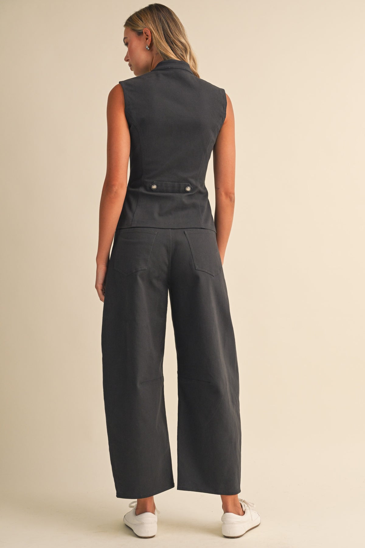 2736 Charcoal Napoleon Top & Barrel Pant