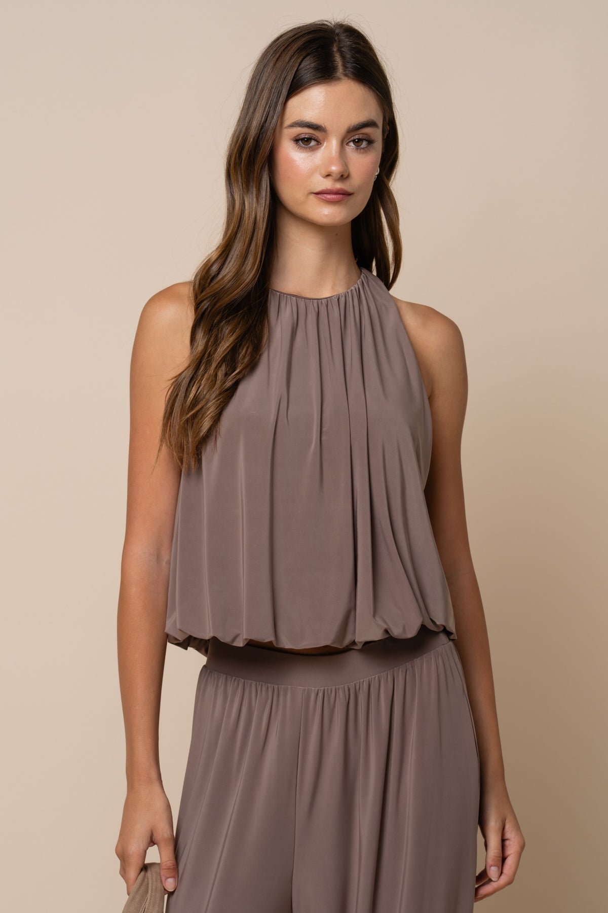 27191 Halter Bubble Top
