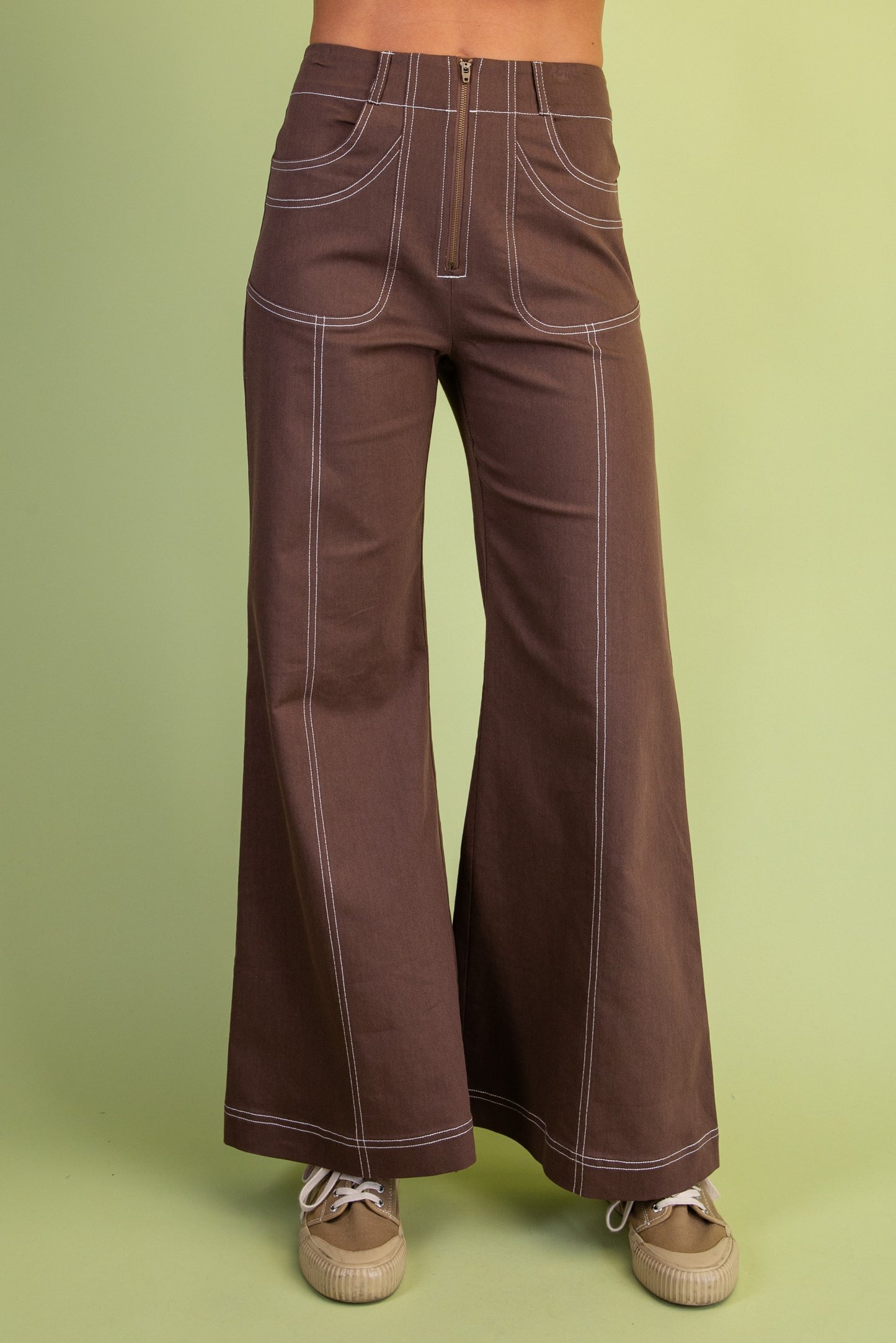 2622 White Stitch Pant