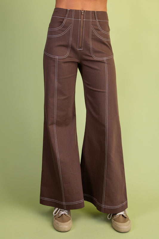 2622 White Stitch Pant