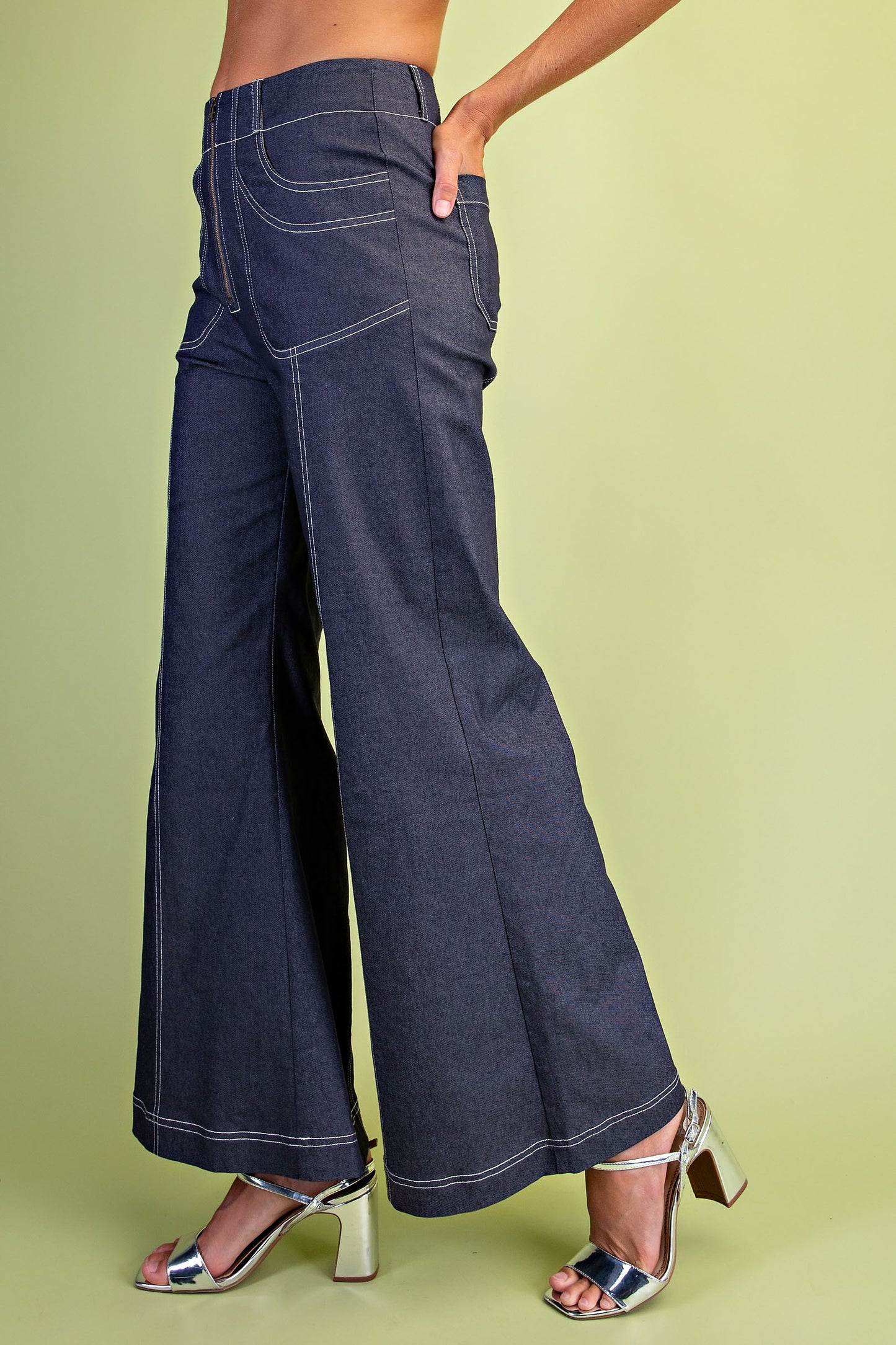 2622 White Stitch Pant