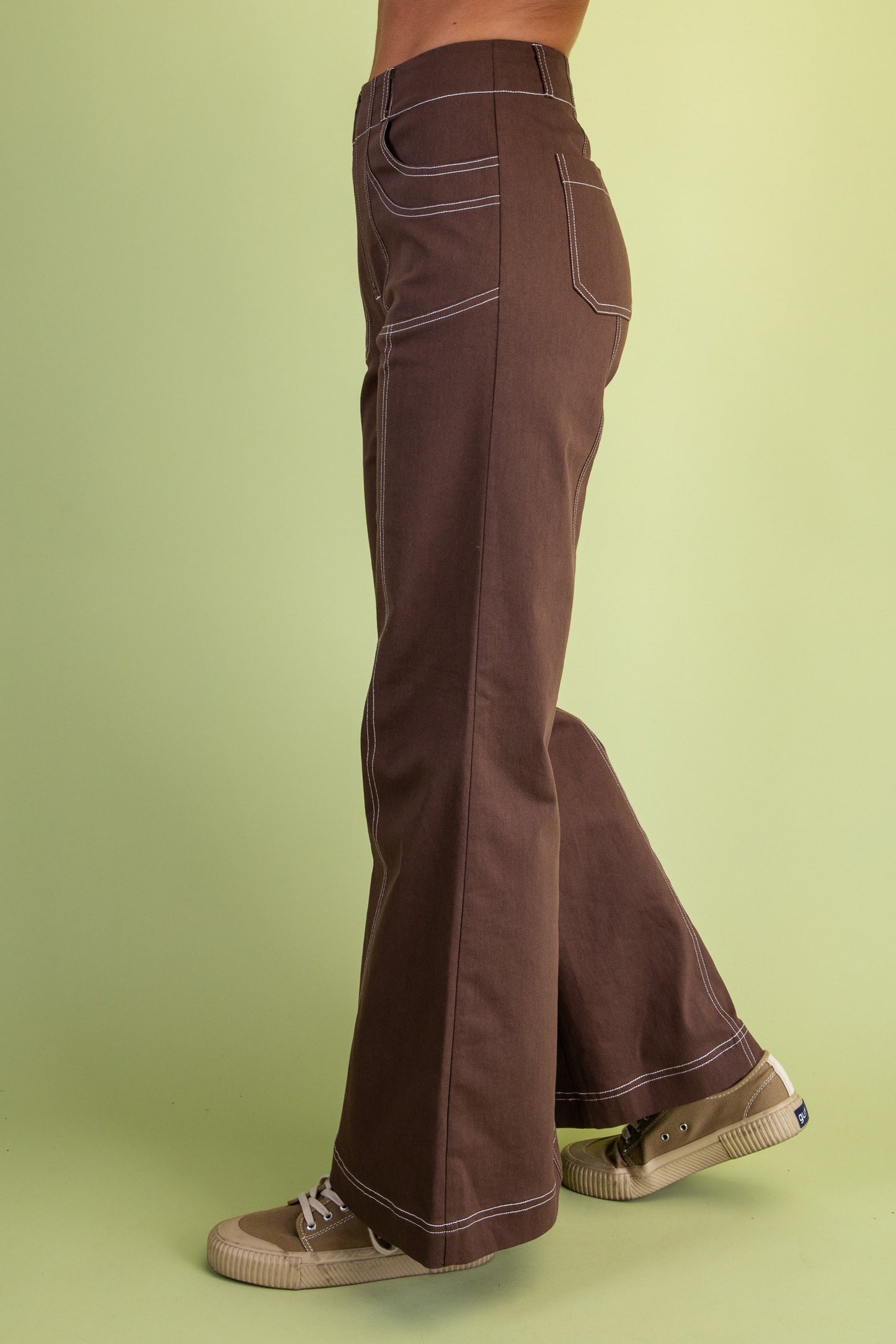2622 White Stitch Pant
