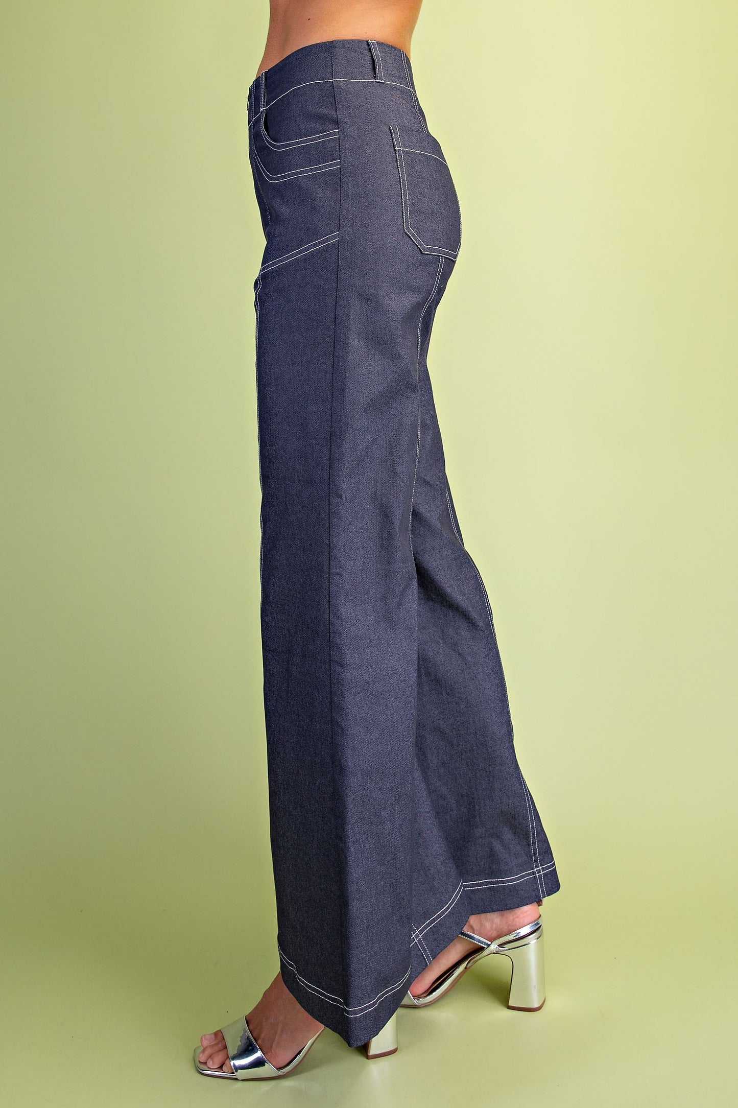 2622 White Stitch Pant
