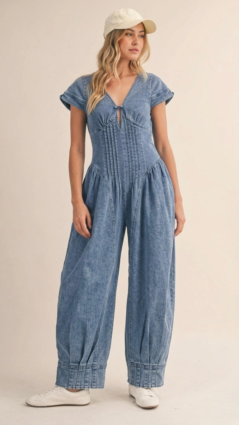 2446 Denim Jumpsuit