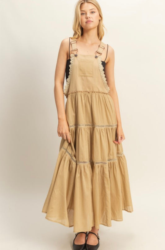 1439 Trim Overall Dress