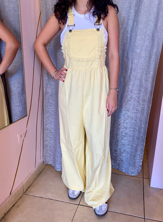 1093 Oversized Lace Wide Leg Jumpsuit