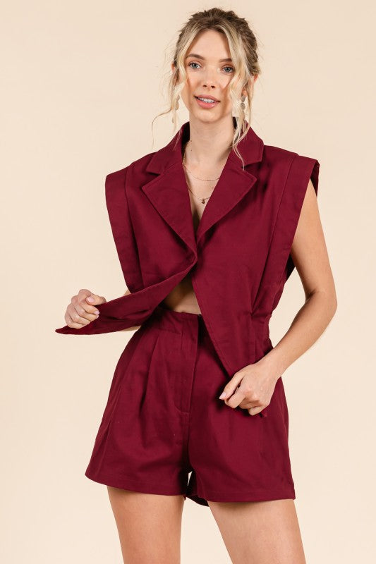 1644 Blazer Denim Romper